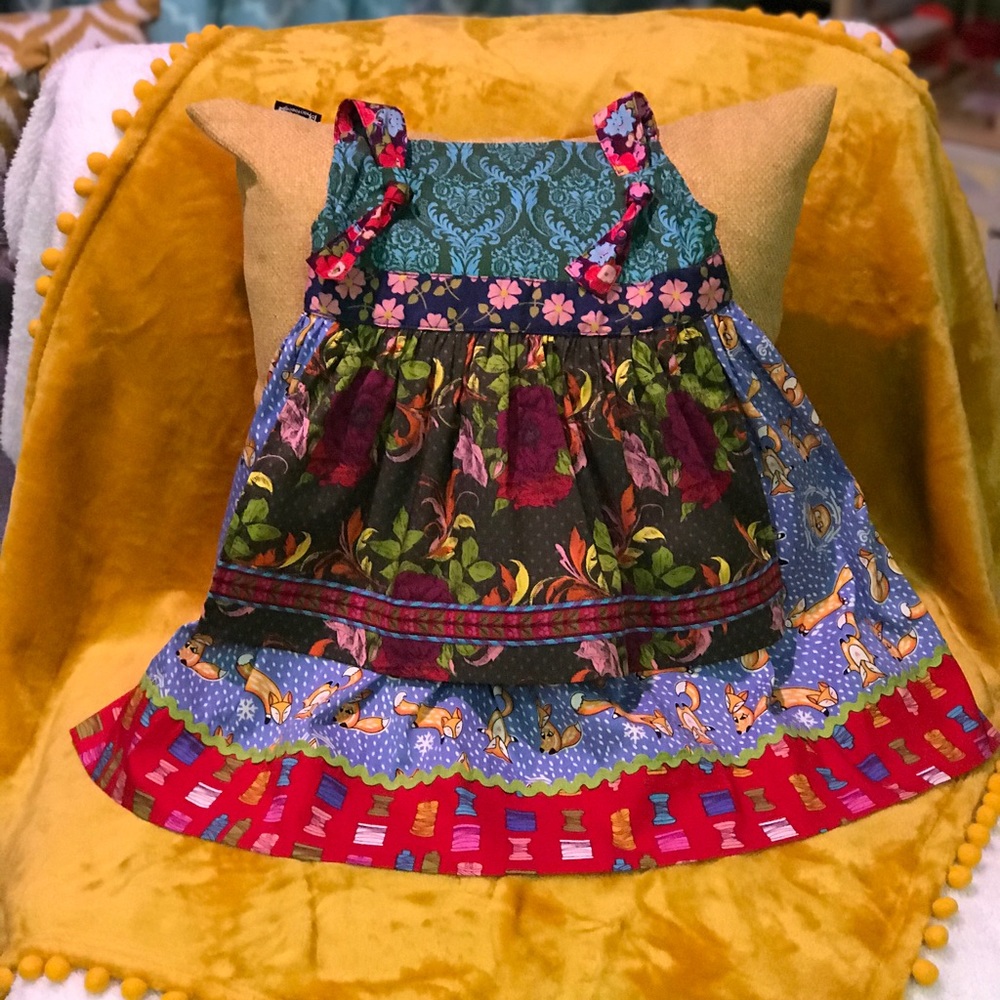 Matilda Jane Vintage apron Dress size 2.